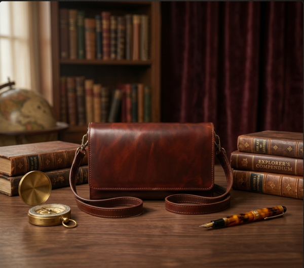 Crackle Leather Multi-Card Long Wallet – Navy